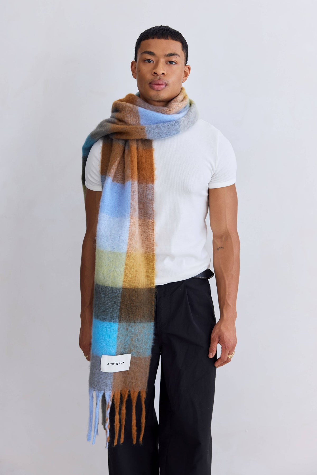 The Reykjavik Scarf - Blue/Orange