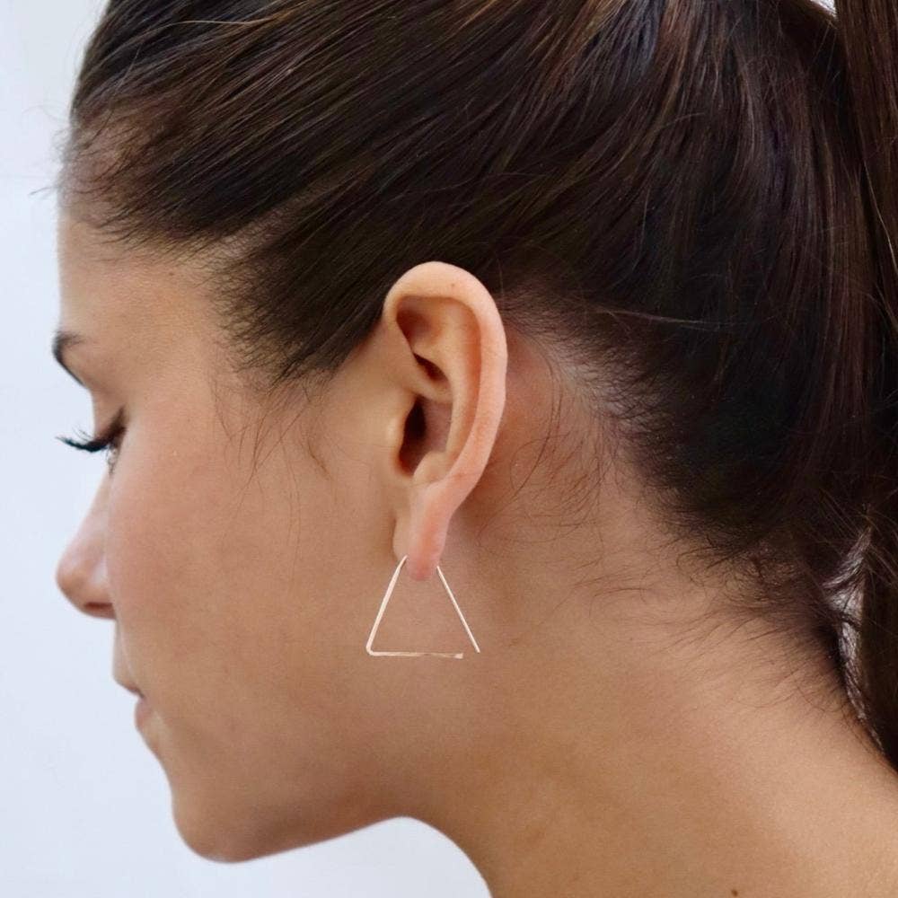 Sunday Earrings I Hammered Shape Earrings