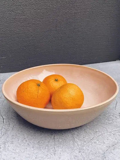 Handmade powder pink salad bowl perfect for secret Santa Christmas
