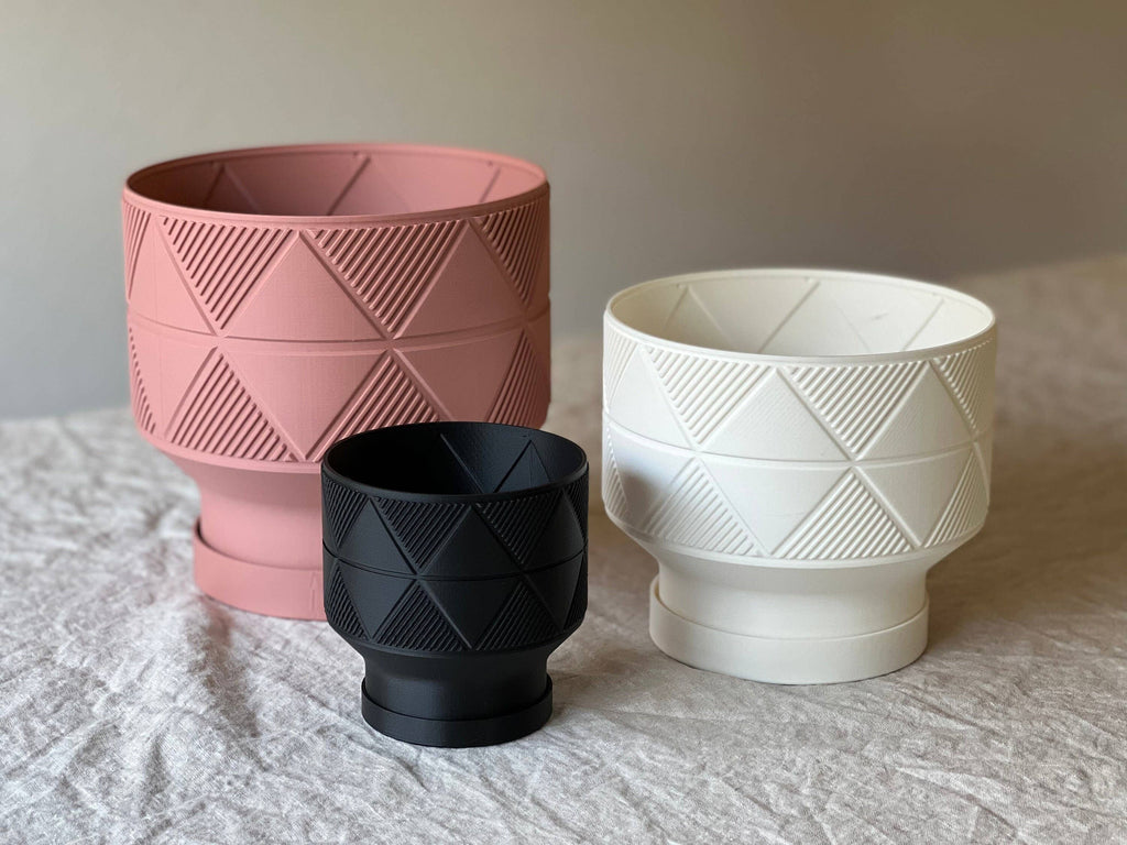 Lightweight Planter Pot | White | 4", 6" and 8" Sizes