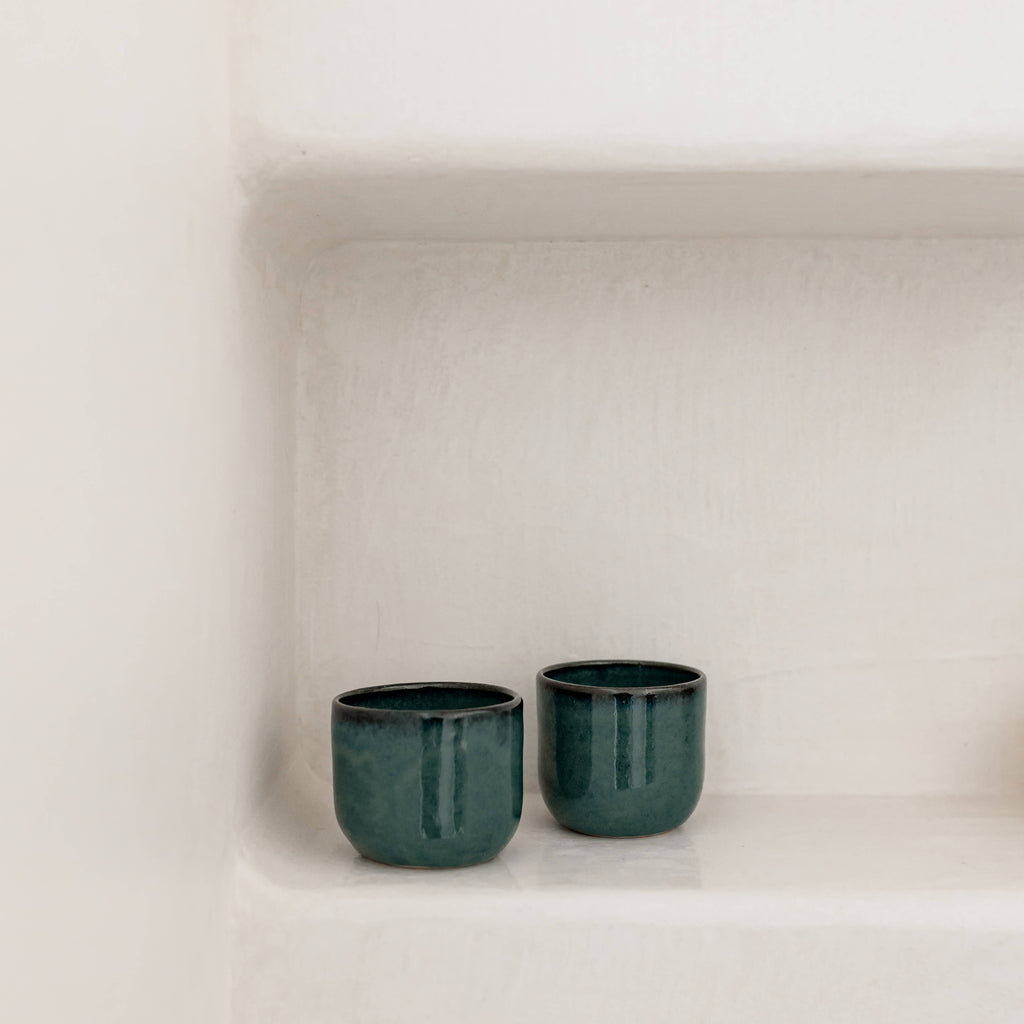Handmade artisanal espresso coffee cup