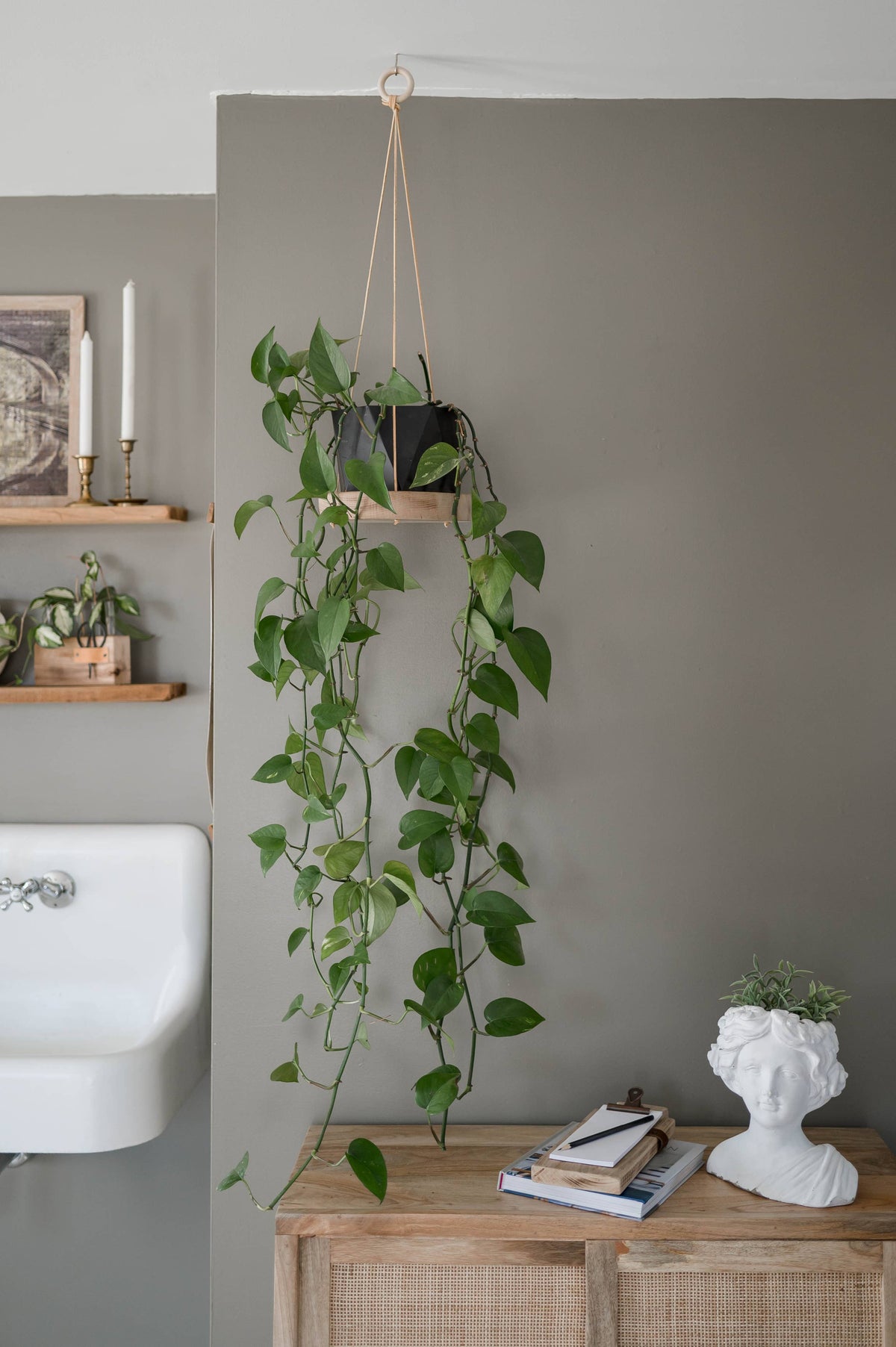 Reclaimed Wood Hanging Plant Hanger | Made in USA