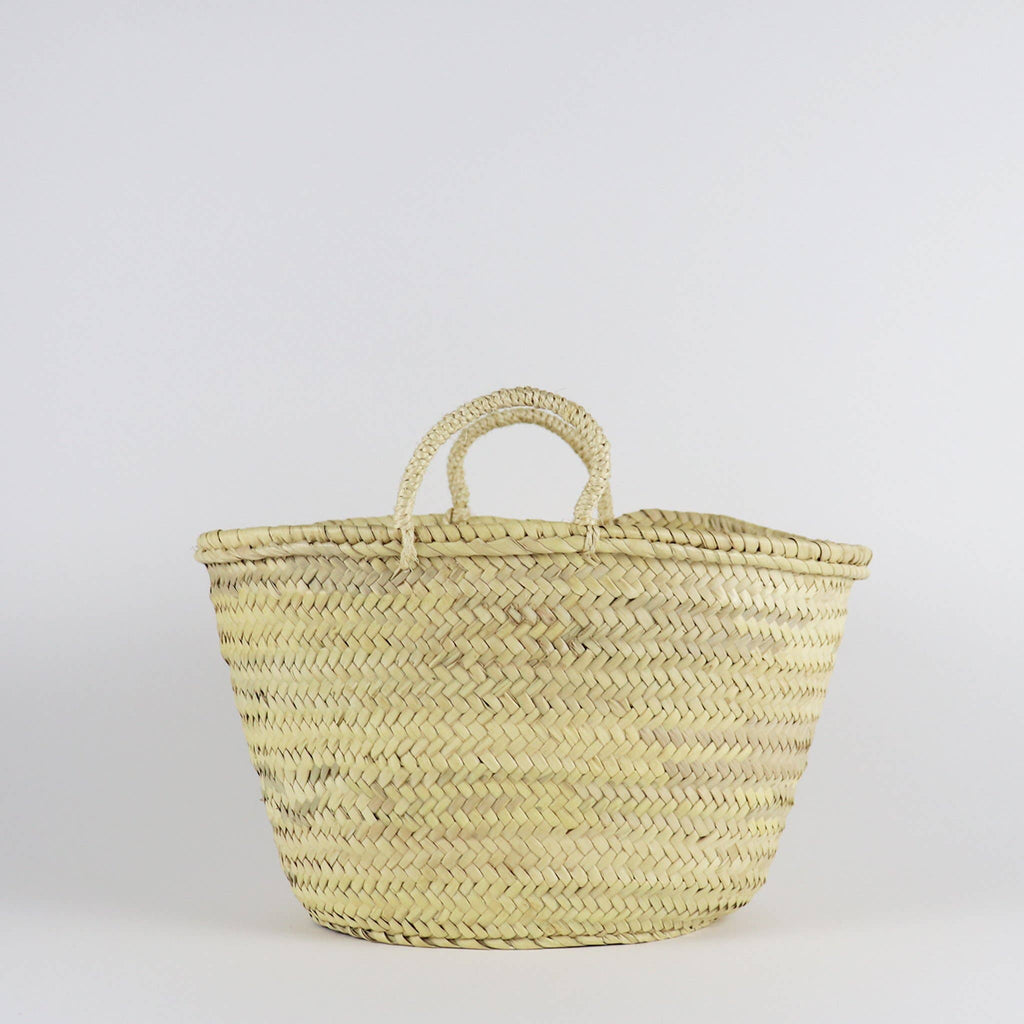 French basket, Straw tote bag, Grocery bag, woven bag