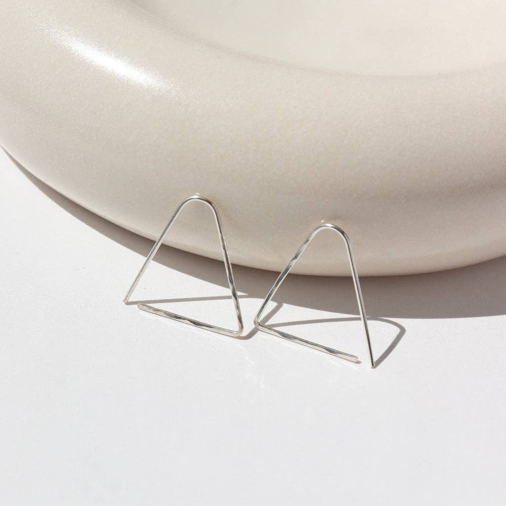 Sunday Earrings I Hammered Shape Earrings