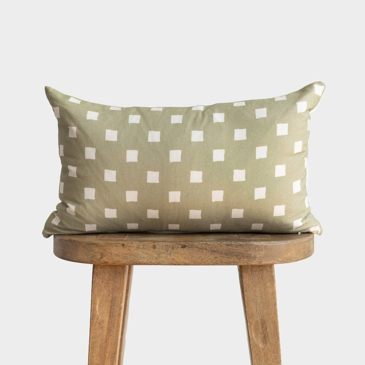 Olive Spaced Check - 18" | 22" | 12x20"