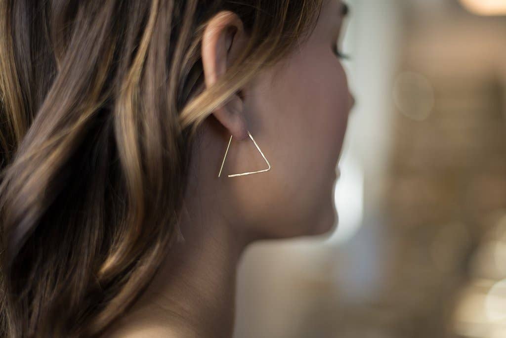 Sunday Earrings I Hammered Shape Earrings