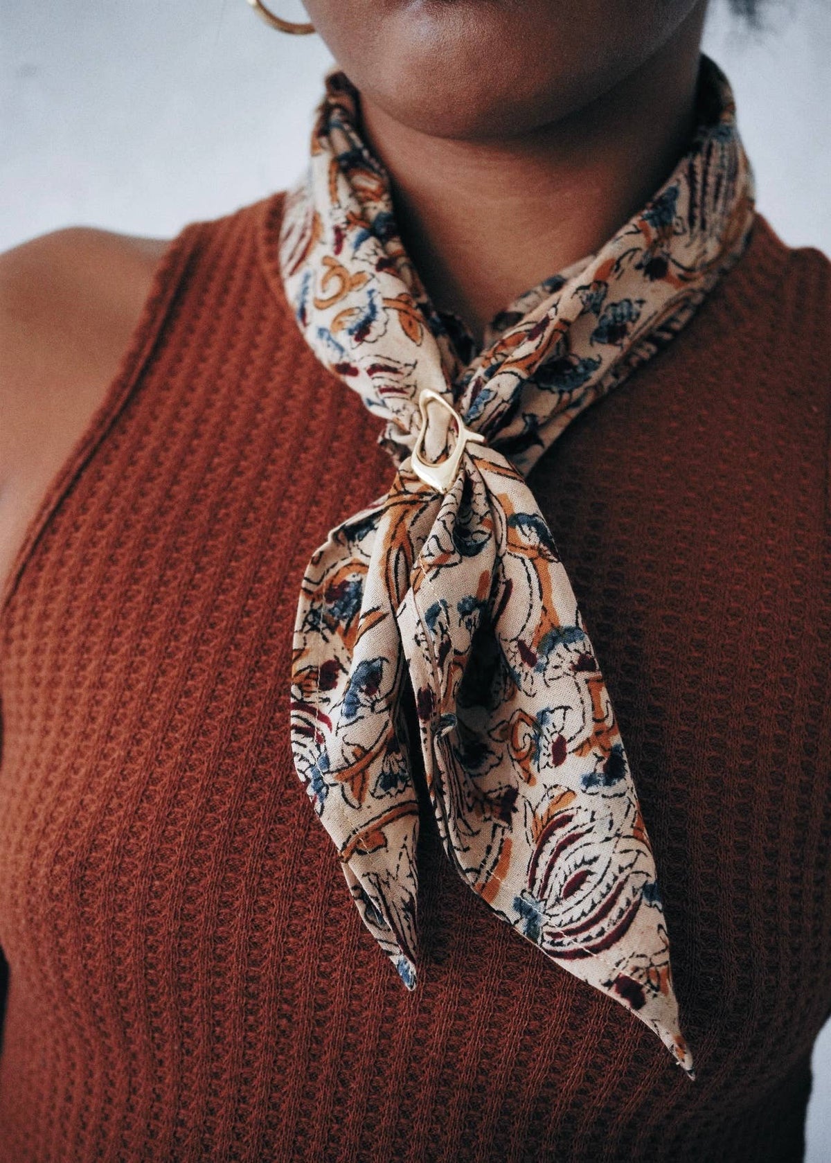 Autum Harvest - Kalamkari Cotton Bandana