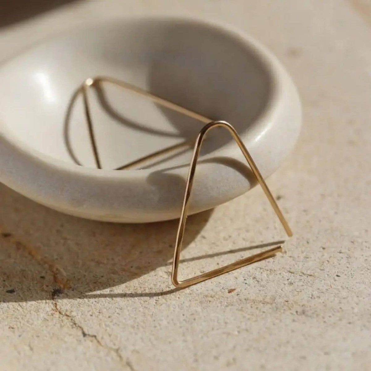 Sunday Earrings I Hammered Shape Earrings