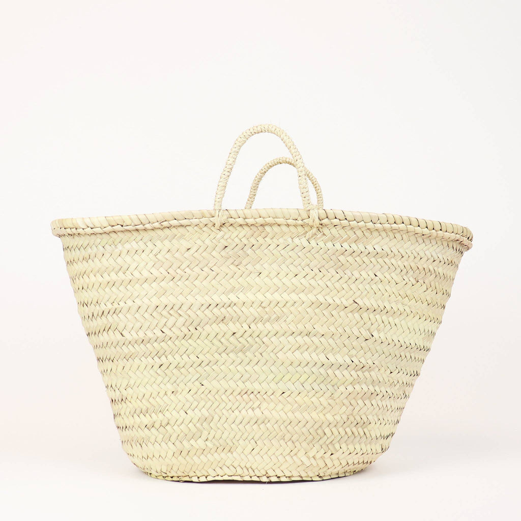 French basket, Straw tote bag, Grocery bag, woven bag
