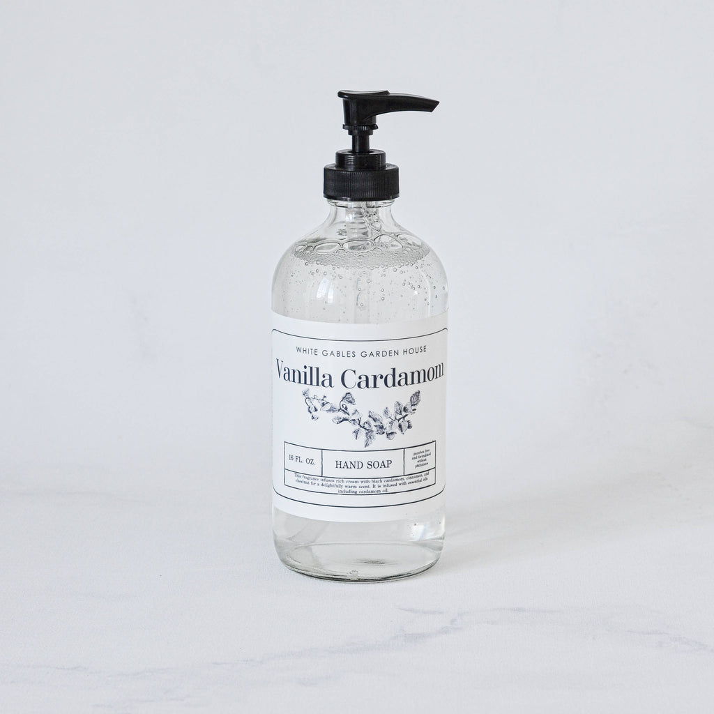 Glass Jar Liquid Hand Soap 16 oz. | Made In USA