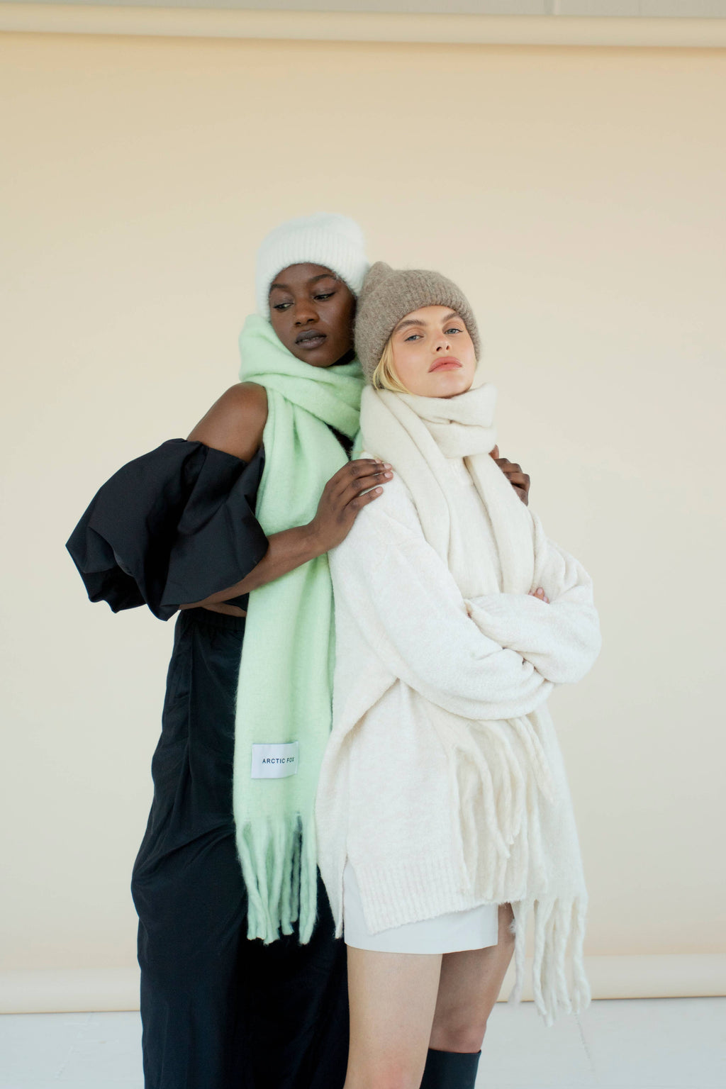 The Reykjavik Scarf -  Rice White