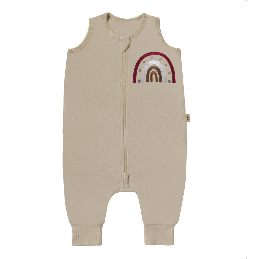 Premium GOTs Organic Cotton Footsie - Rainbow