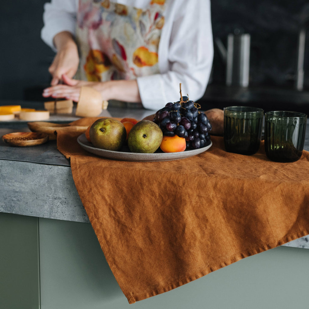 Hazelnut Linen Kitchen Towel