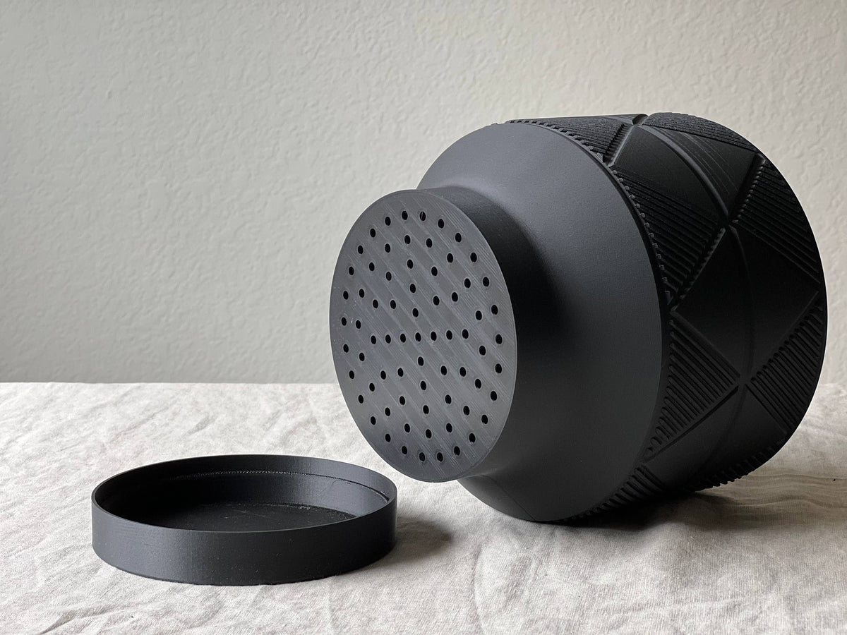 Lightweight Planter Pot | Black | 4", 6" and 8" Sizes