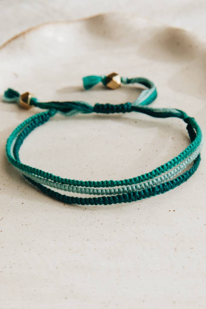 Three Strands Bracelet - Turquoise