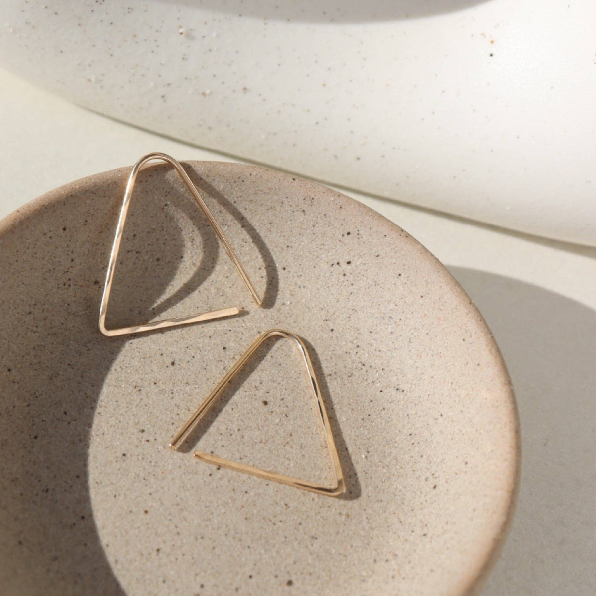 Sunday Earrings I Hammered Shape Earrings