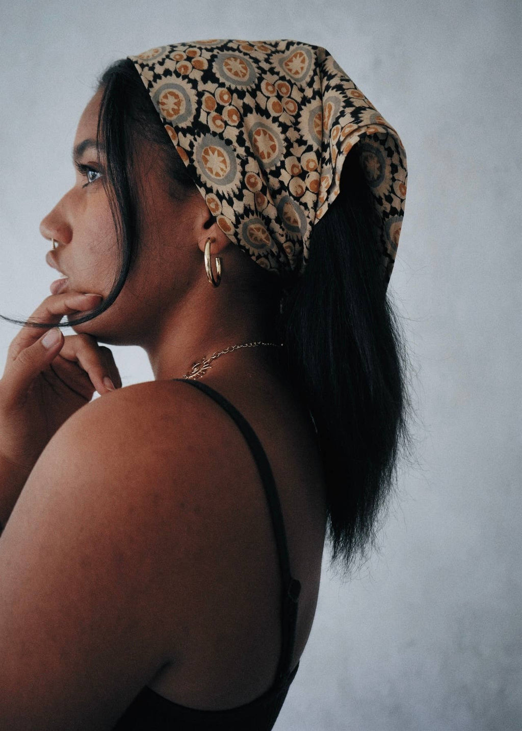 Crop Circle - Kalamkari Cotton Bandana