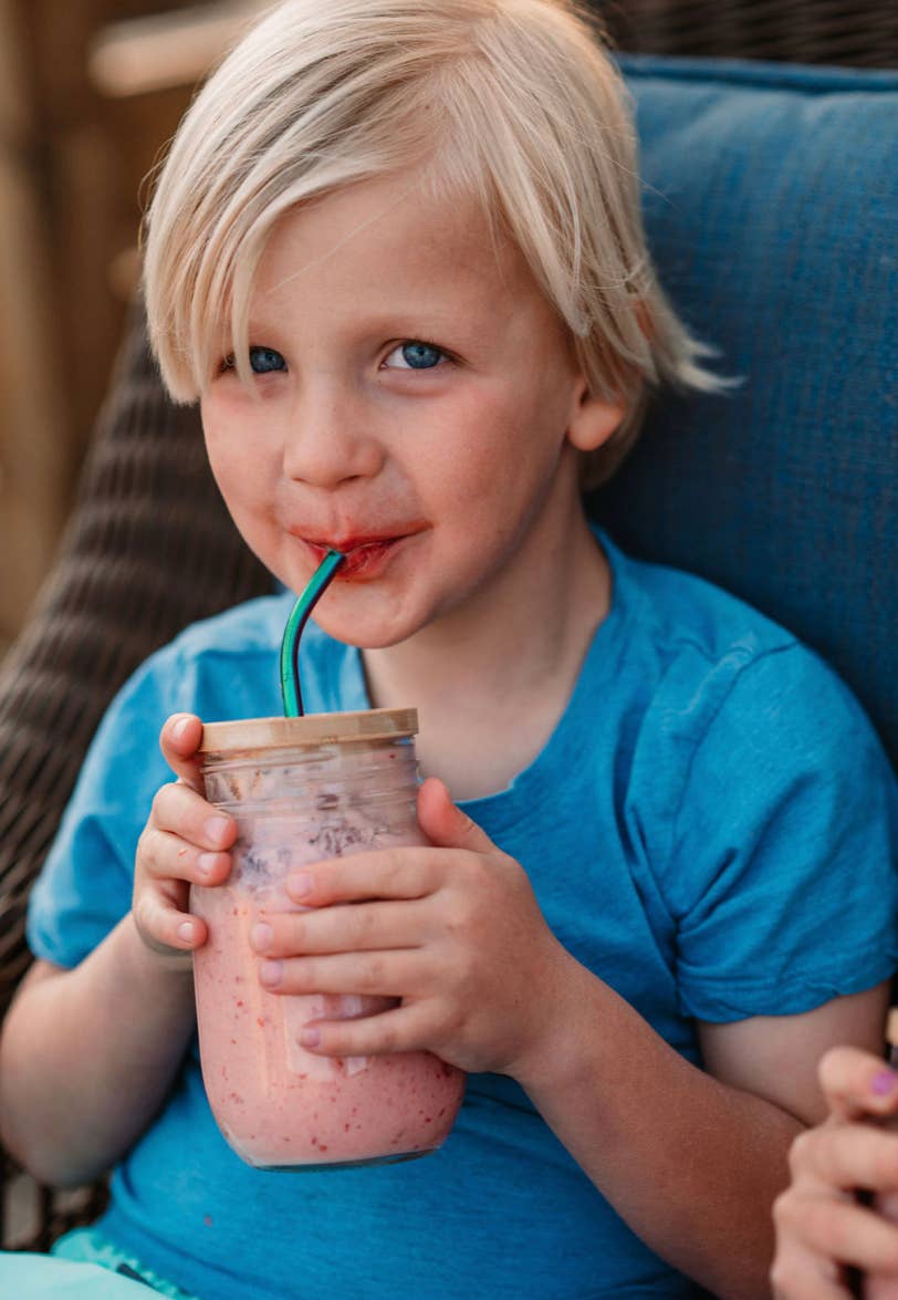 Rainbow straw - curved