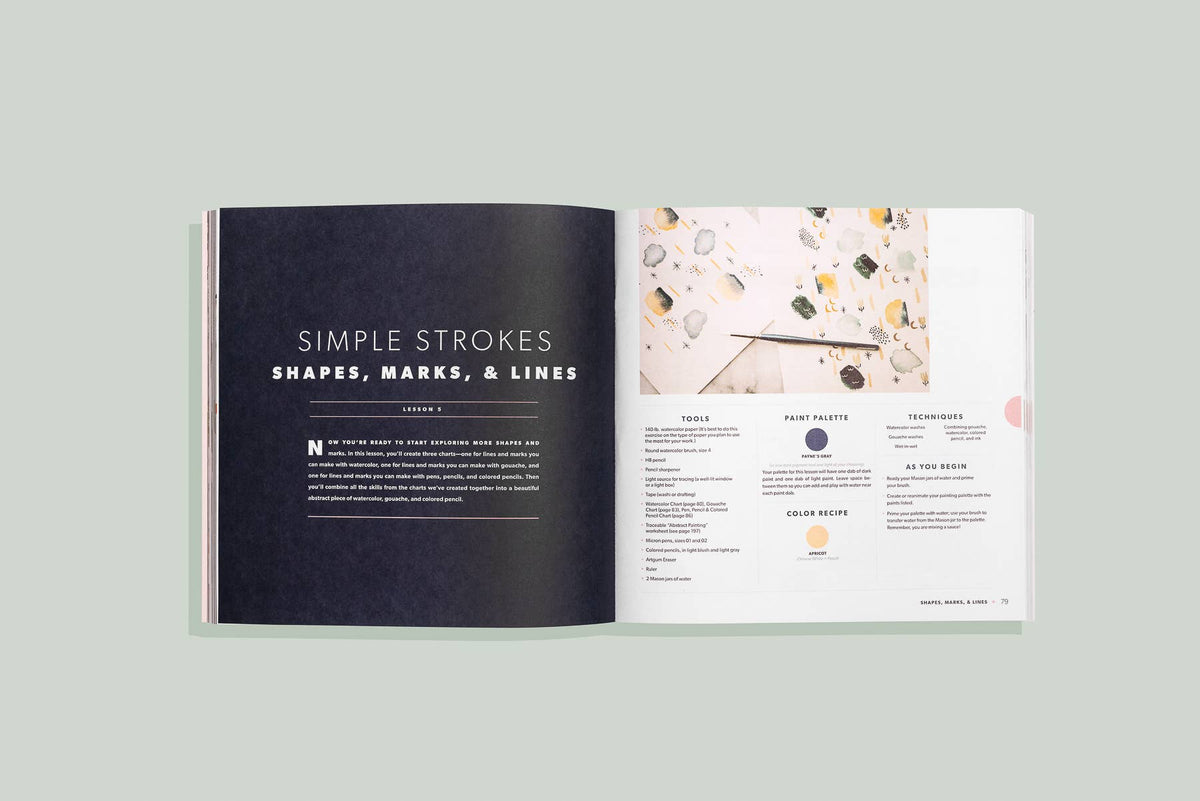 A How-to Watercolor Book: Modern Watercolor Botanicals