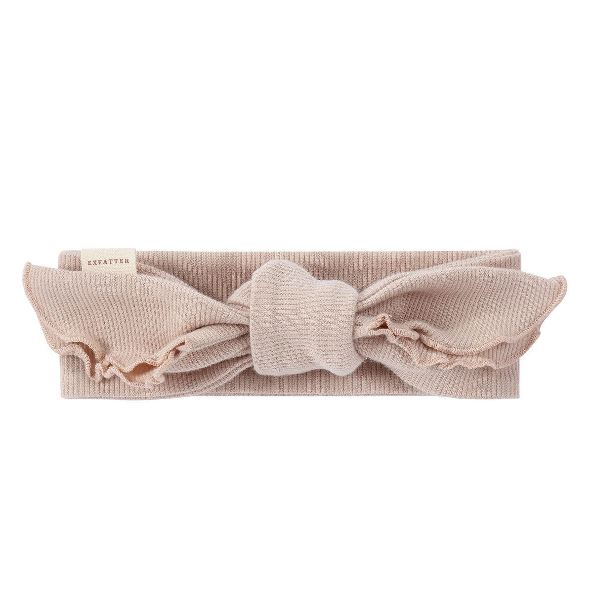 Organic Cotton Hair Bow - Dusty Pink