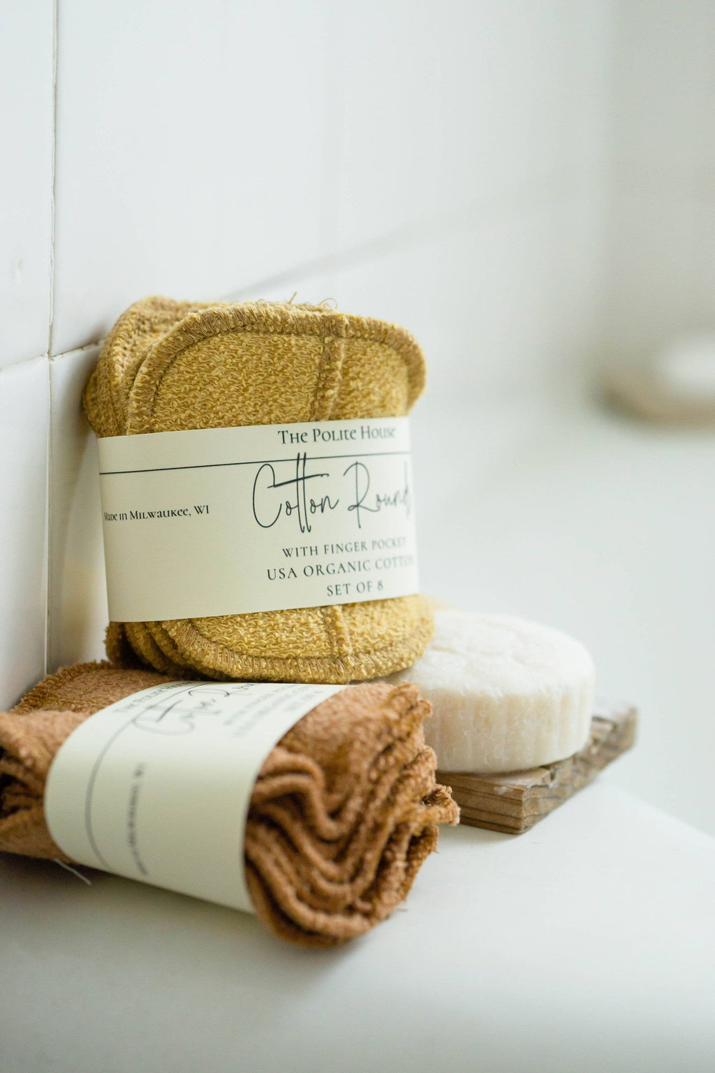 Reusable Organic Cotton Rounds- Set of 8