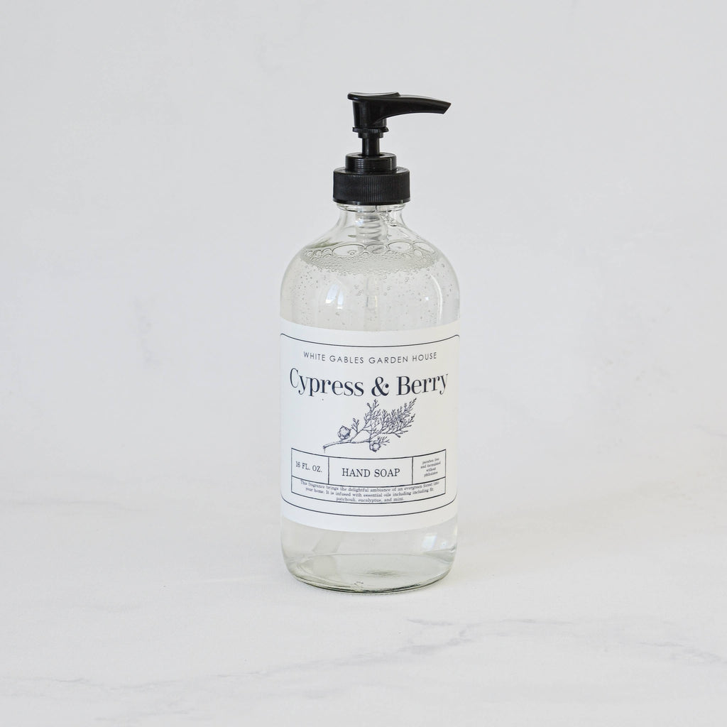 Glass Jar Liquid Hand Soap 16 oz. | Made In USA