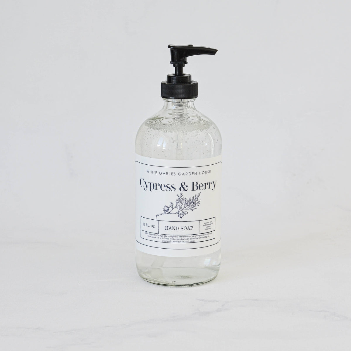 Glass Jar Liquid Hand Soap 16 oz. | Made In USA