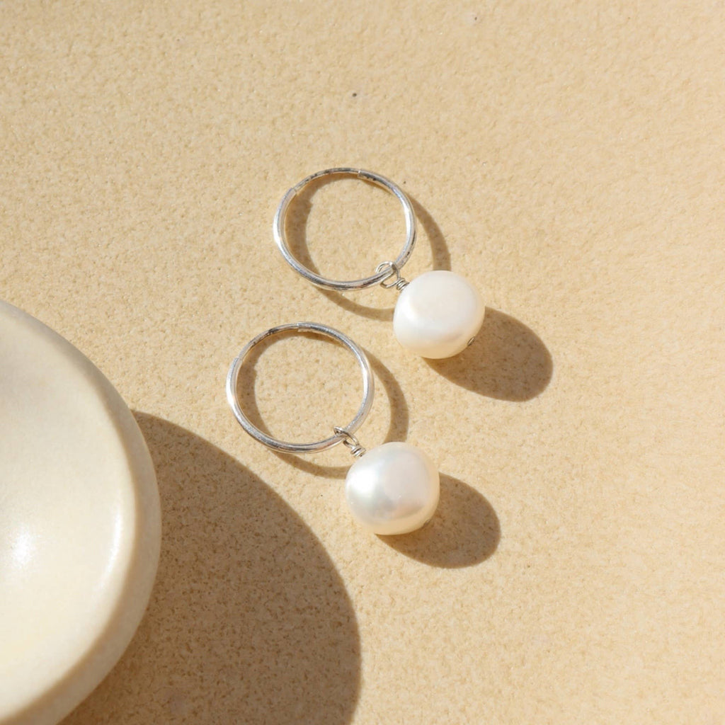 Keshi Pearl Drops in 14k Gold Fill or Sterling Silver 