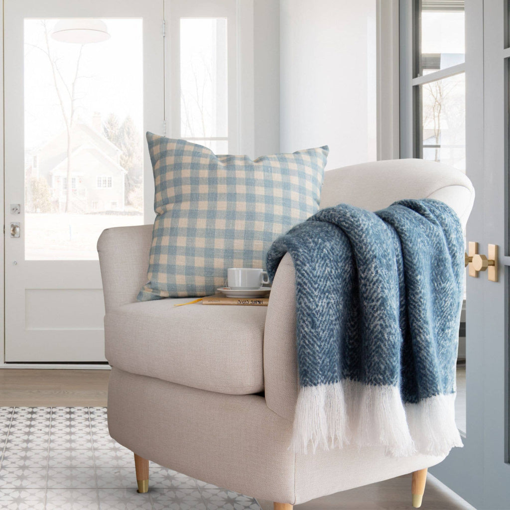 Ella Herringbone Brushed Throw– Soft, Stylish and home decor