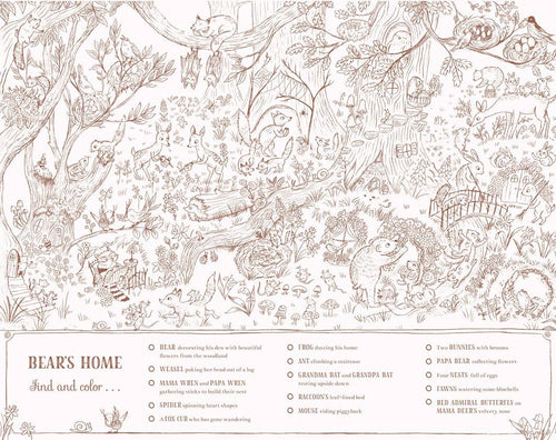 Brown Bear Wood: A Search-and-Find Coloring Book: Over 100