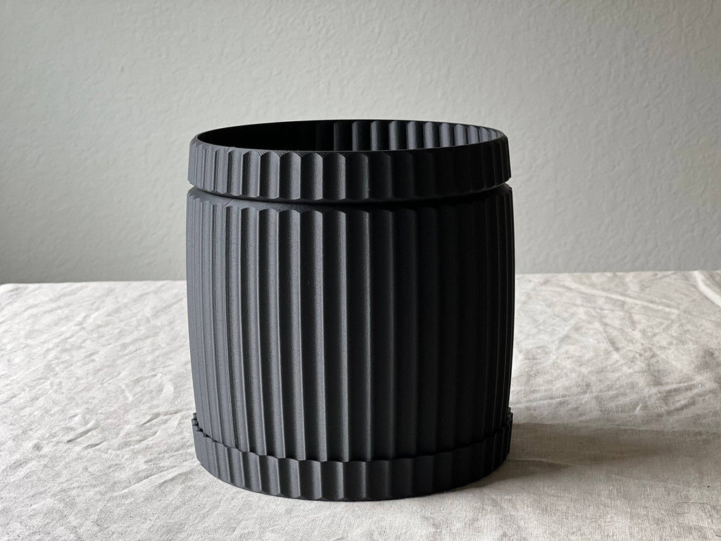 Lightweight Planter Pot | Black | 4", 6" and 8" Sizes