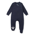 Solid Rib Organic Cotton Sleep & Play - Midnight