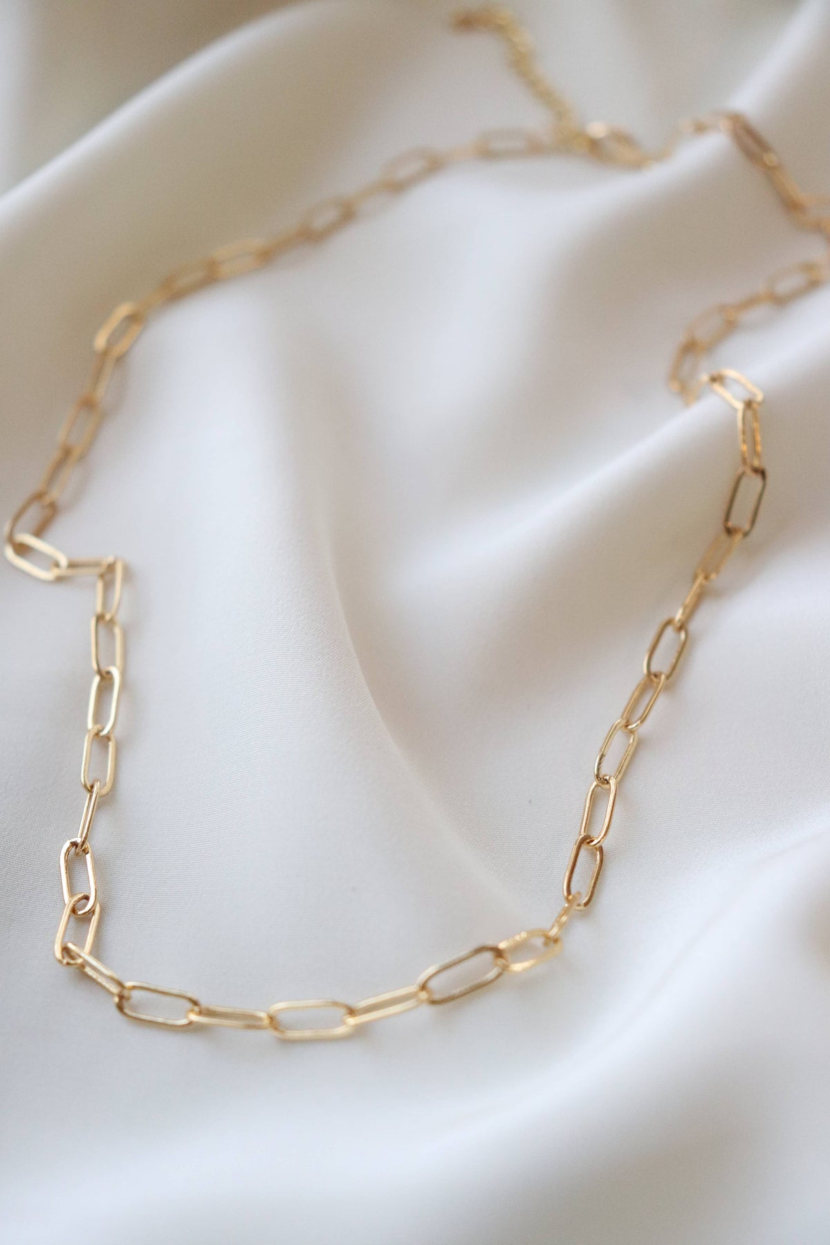 Small Link Gold Chain Necklace