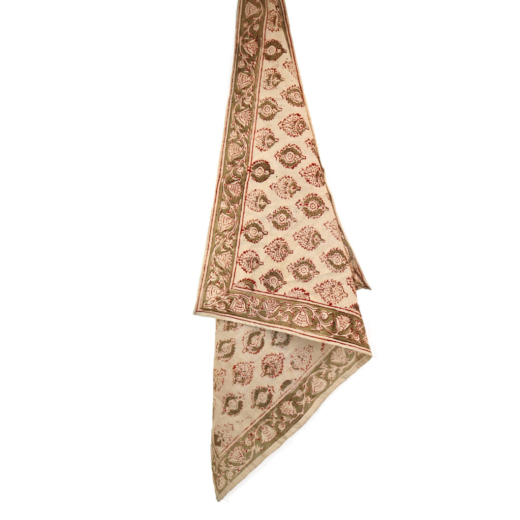 Terracotta Medallion - Kalamkari Cotton Bandana