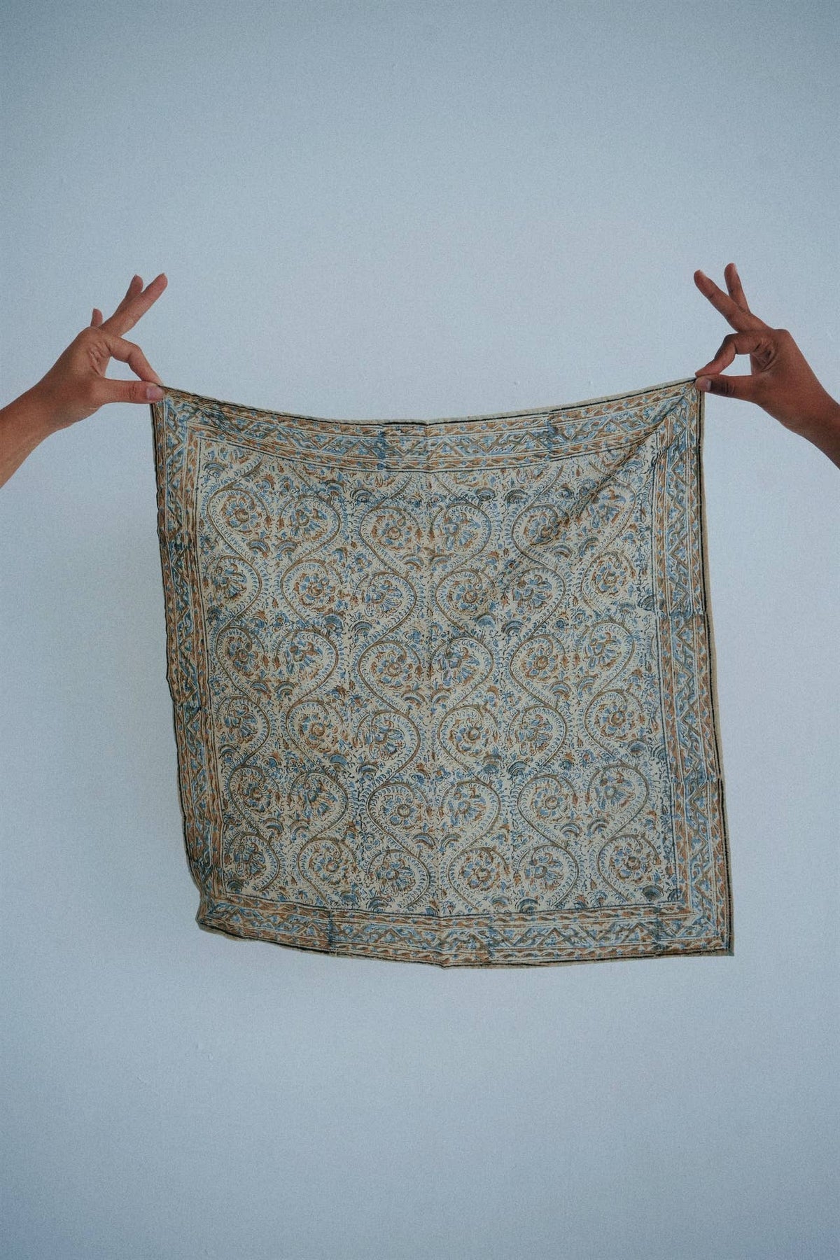 Golden Spade - Kalamkari Cotton Bandana