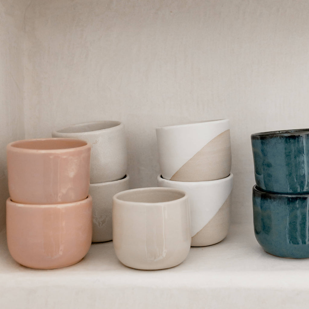 Handmade artisanal espresso coffee cup