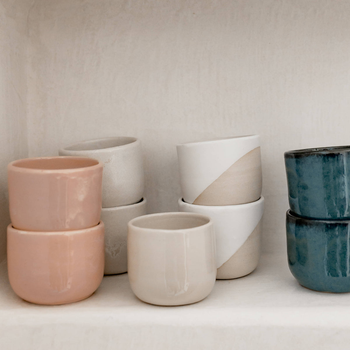 Handmade artisanal espresso coffee cup