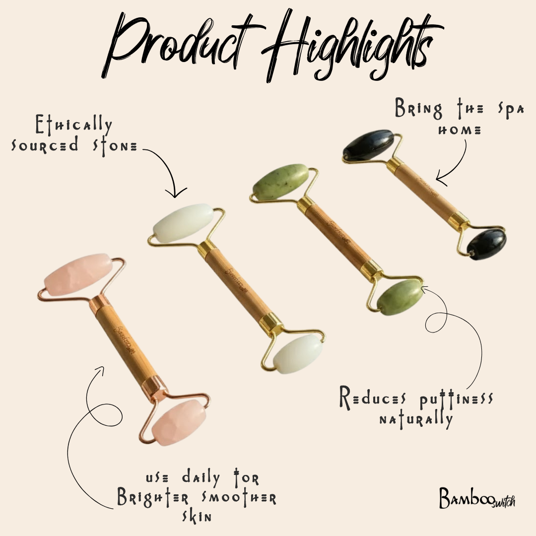 Bamboo Facial Massage Roller