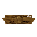 Organic Cotton Hair Bow - Chocolate