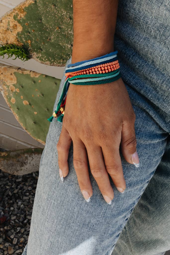 Three Strands Bracelet - Turquoise