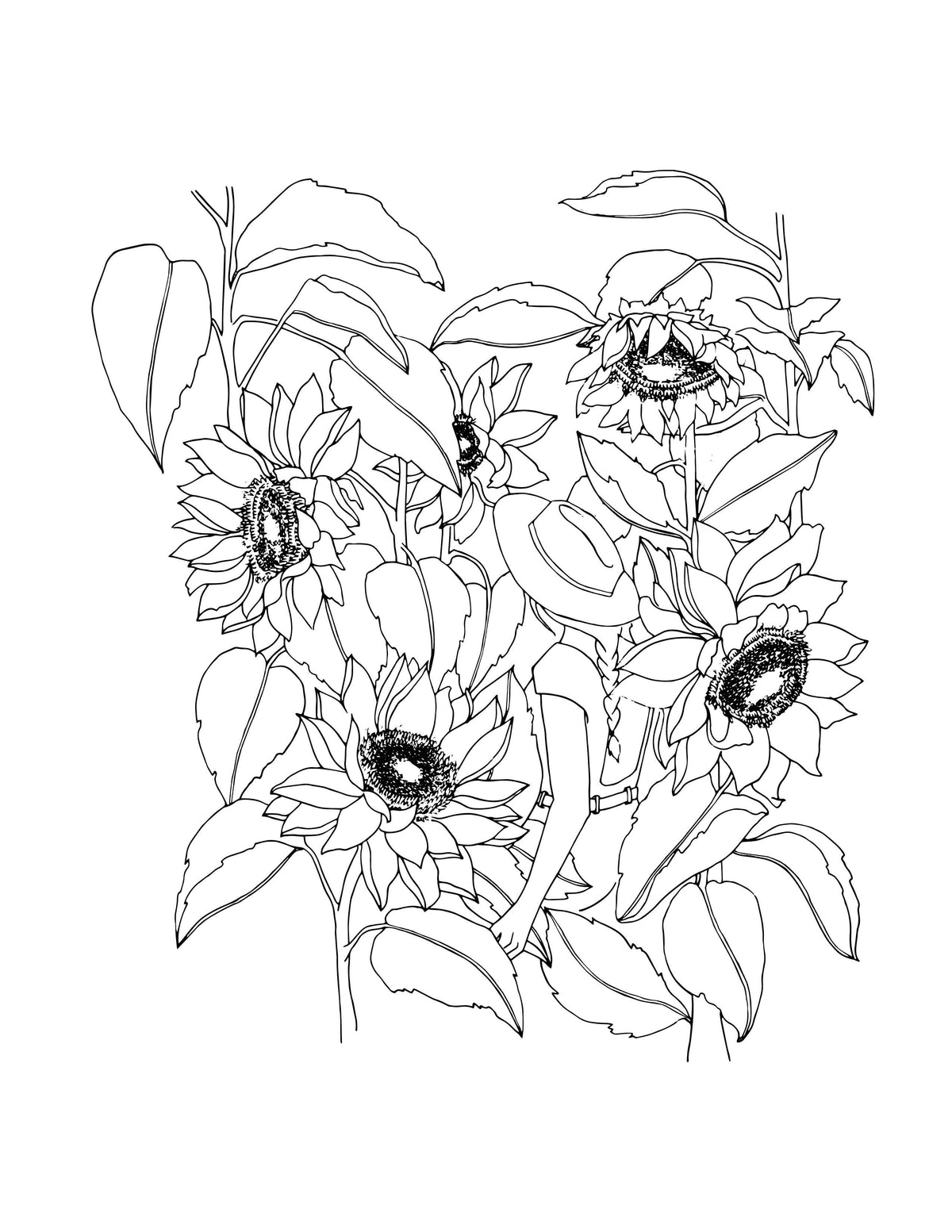 The Plant Lady: A Floral Adult Coloring Book
