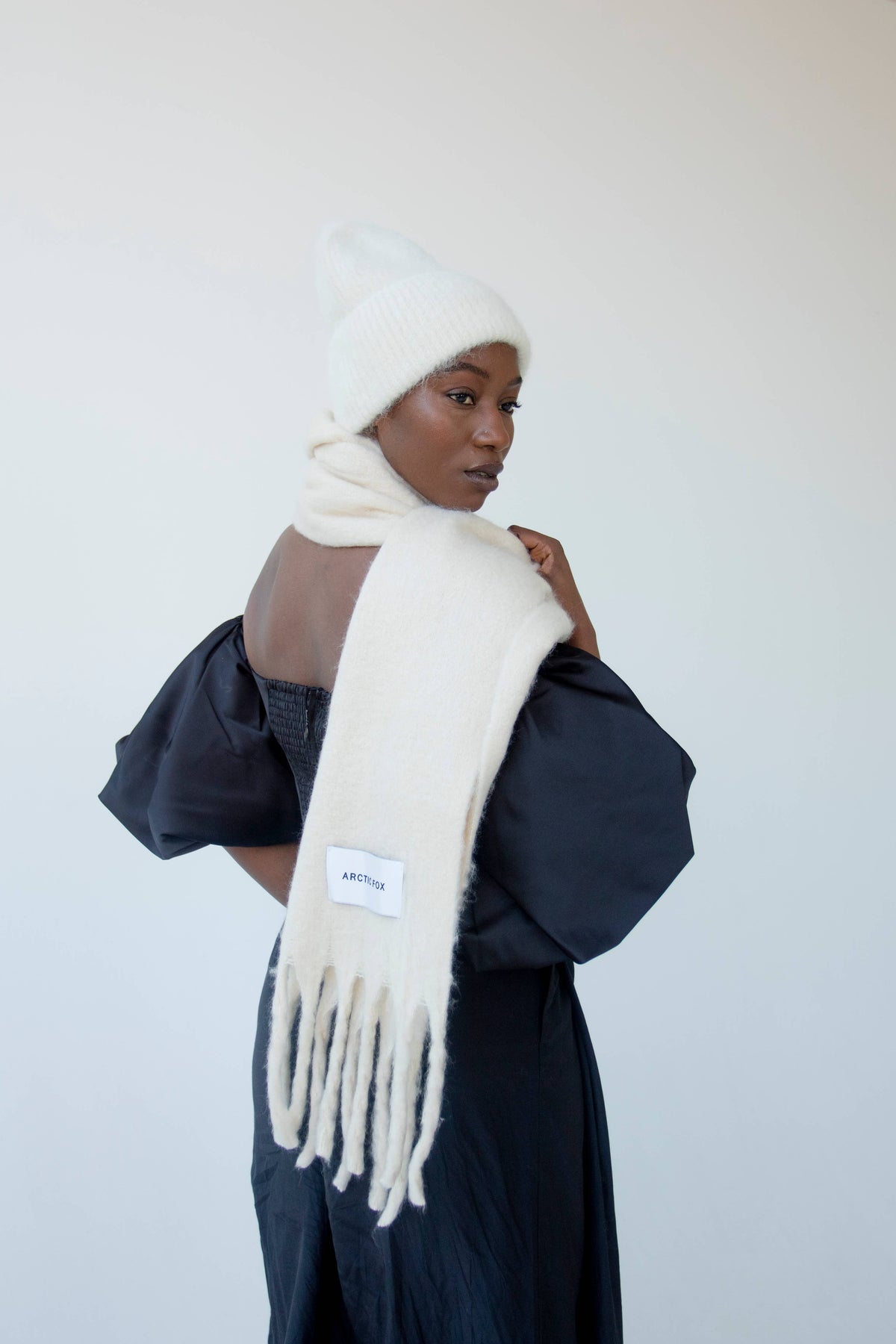 The Reykjavik Scarf -  Rice White