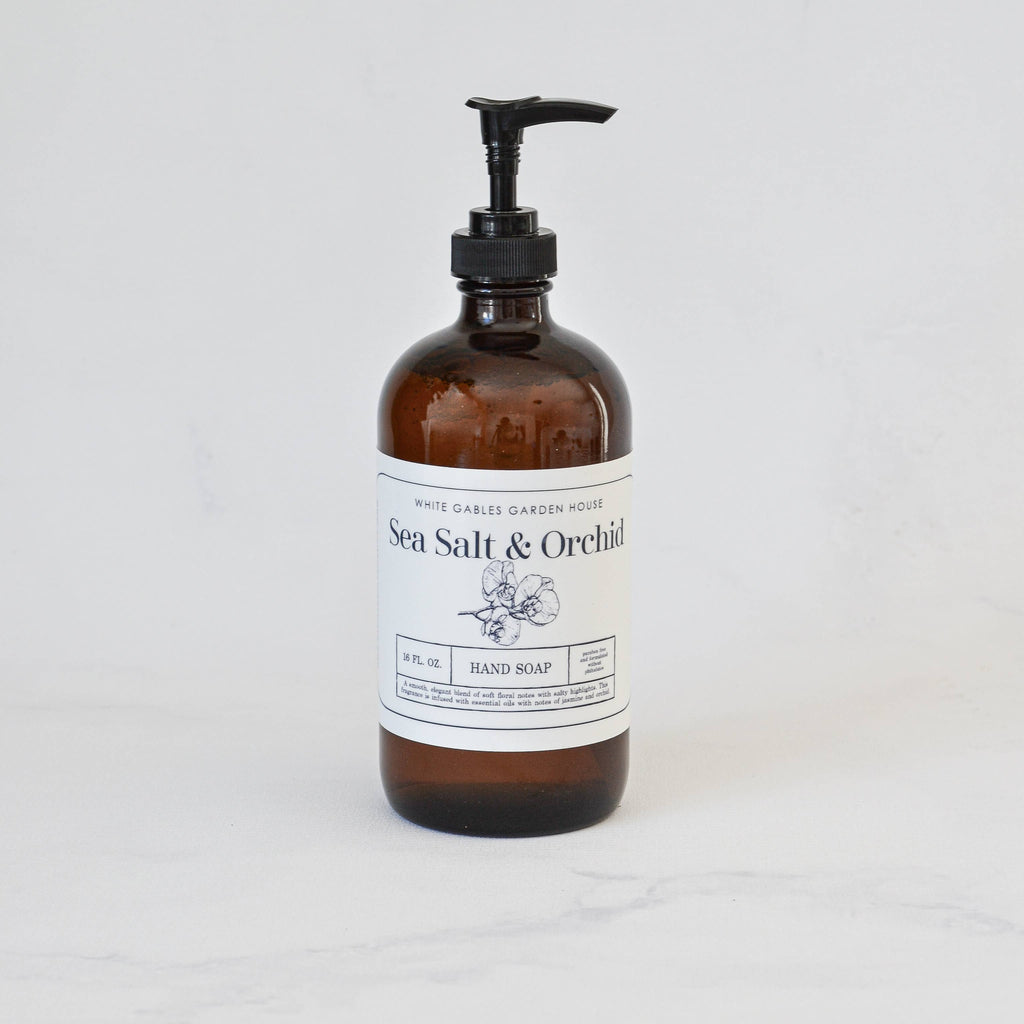Glass Jar Liquid Hand Soap 16 oz. | Made In USA
