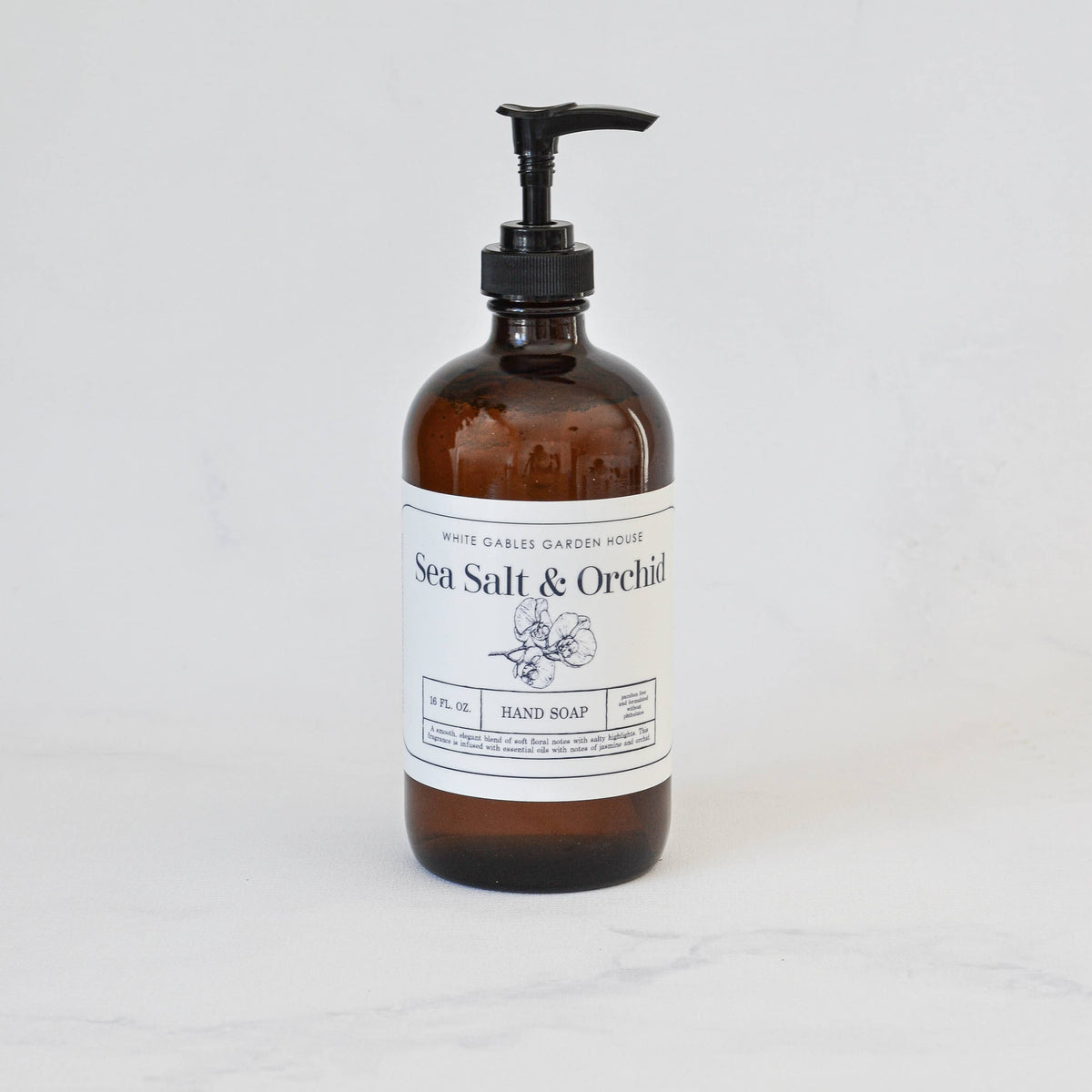 Glass Jar Liquid Hand Soap 16 oz. | Made In USA