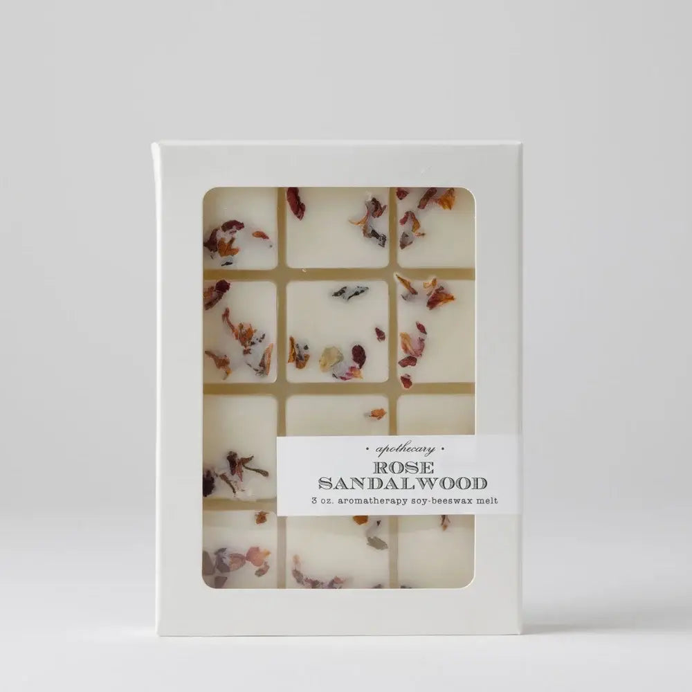 Rose Sandalwood Apothecary Wax Melts | summer garden tea