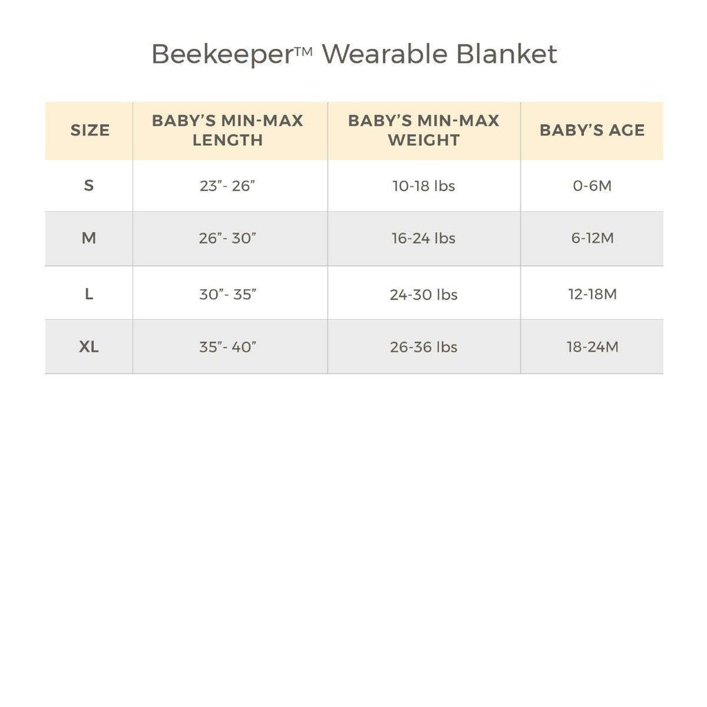 Golden Bee Organic Warmer Beekeeper™ Wearable Baby Blanket - Hummus