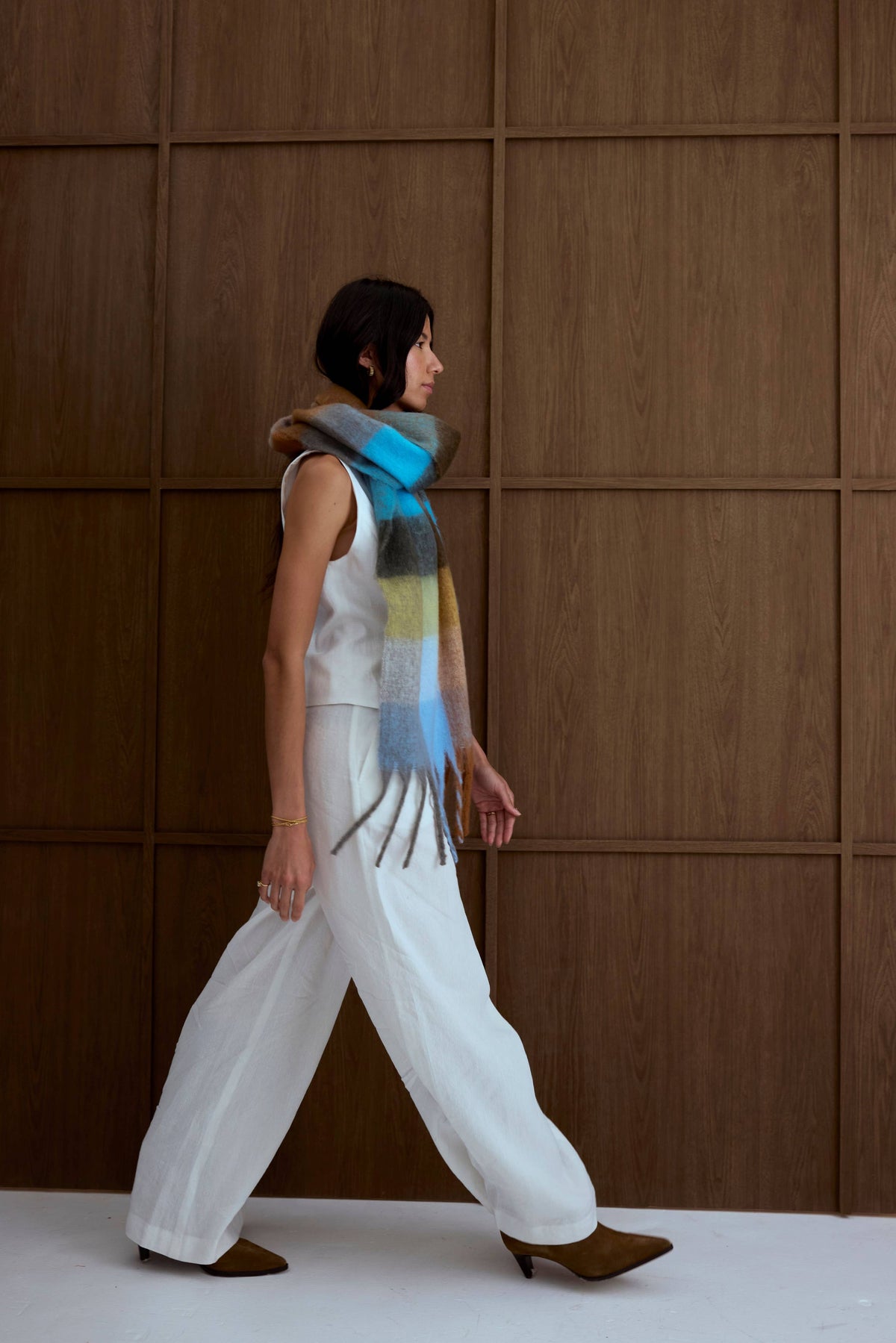 The Reykjavik Scarf - Blue/Orange