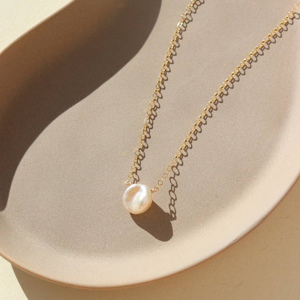 Freshwater Pearl Necklace I Everyday Gemstone Necklace