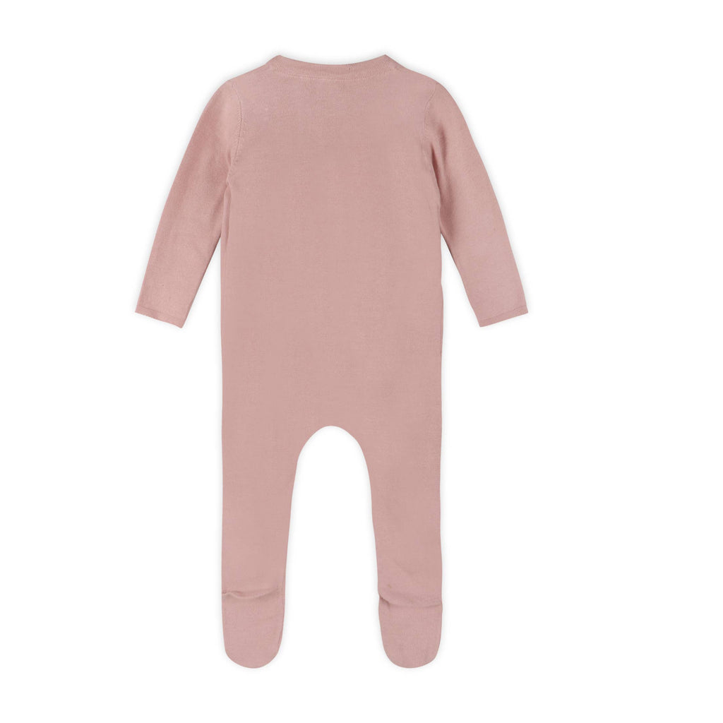 Milan Sweater Knit Baby Kimono Footie Coverall (Organic)