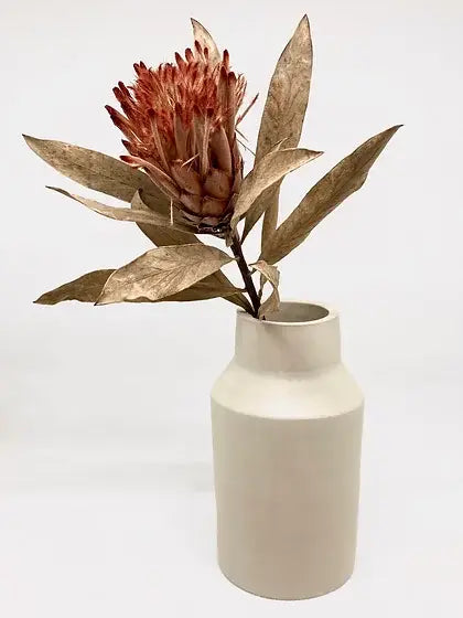 Handmade stoneware vase "Milk Pot" matte version